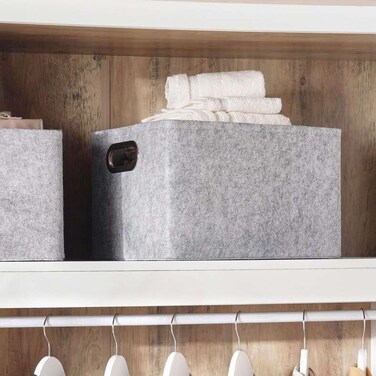 Home Hilux Storage Basket Grey 37x27x22cm