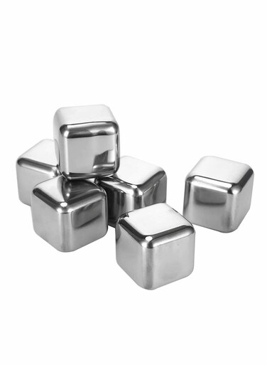 Ice Cubes Whiskey Stones &acirc;&euro;&ldquo; Reusable Stainless Steel Whiskey Stones &acirc;&euro;&ldquo; Chilling Stones for Your Favorite Beverage &acirc;&euro;&ldquo; Easy to Use Metal Stones Ideal for Scotch Bourbon and Irish Whiskey