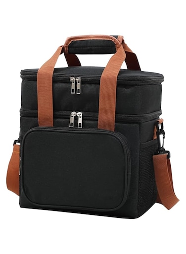 Autbye 13L Insulated Lunch Bag Ideal for Men and Women. Keeps Food Warm, Cool &amp; Fresh Leakproof, Freezable with Dual Compartment Perfect for Work, Camping &amp; Picnic