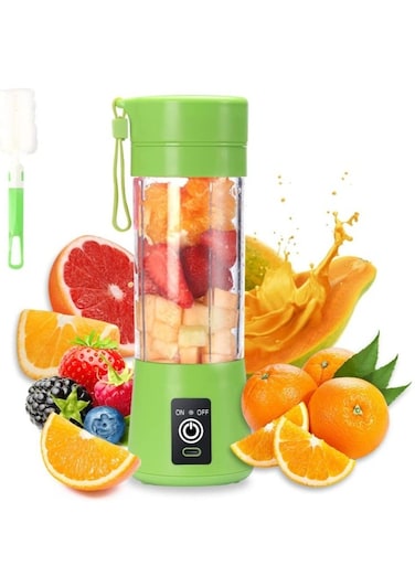 Portable Blender Cup,Electric USB Juicer Blender,Mini Blender Portable Blender For Shakes and Smoothies, Juice,380ml, Six Blades Great for Mixing