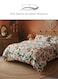 Home Queen Size 6 Pieces: 1 Duvet cover - 200*230cm.; 1 Flat sheet - 230*250cm.; 4 Pillow covers - 50*75cm. Without Filling, green leaves pattern Bedding Set