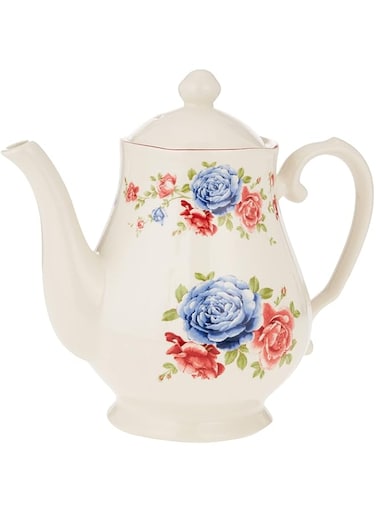 Claytan Cottage Rose 1pc Multicolor965ml teapot Round Earthenware