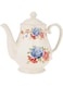 Claytan Cottage Rose 1pc Multicolor965ml teapot Round Earthenware