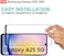 Muzz Tempered Glass Screen Protector for Samsung Galaxy A24 5G / A25 5G, Black, Edge to Edge Coverage