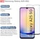 Muzz Tempered Glass Screen Protector for Samsung Galaxy A24 5G / A25 5G, Black, Edge to Edge Coverage
