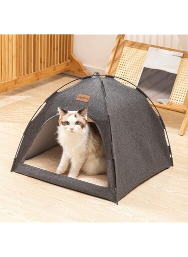 Kitten and Dog Kennel Tent Can Be Disassembled and Washed Warm Deep Sleep Plush Round Nest Puppy Nest for All Seasons