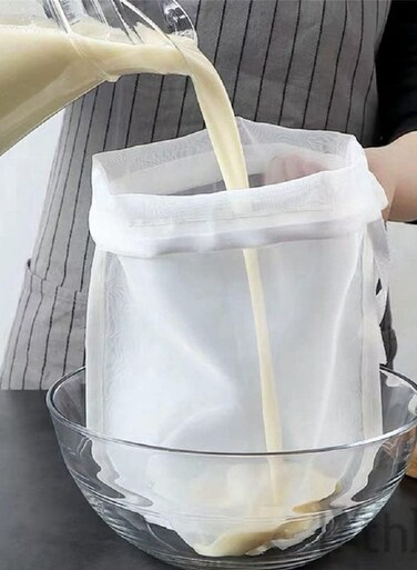 Food Grade Soy Milk Filter Bags, 20*30CM Fine Mesh Bag Milk Filter Bag Food Strainer Nylon Cheesecloth