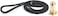 LONIMIA Dog Rope Leash, Dog Rope for Dog Training, Pet Nylon Slip Rope Lead Durable Sturdy Comfortable Pet Leash Puppy No Pull Training Slip Lead for Puppy Small Dogs Walking, Hiking, Camping, Black