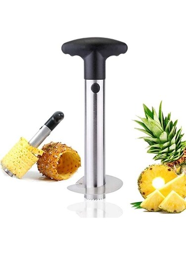 Cutter Corer Slicer Peeler Stainless Steel Slicer Stem Remover Cutter Tool All-in-one Kitchen Gadget