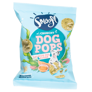 Smoofl Crunchy Salmon &amp; Algae Pops Dog Treats - 24G
