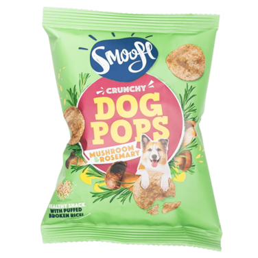 Smoofl Crunchy Mushroom &amp; Rosemary Pops Dog Treats - 24G
