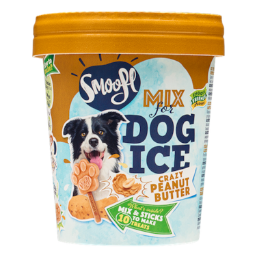 Smoofl Peanut Butter Mix for Dog Ice with 10pcs Chew Sticks - 105G
