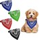 ELECDON Dog Bandana Collar Adjustable Pet Triangle Scarf Collar Dog Triangle Bibs Pet Kerchief Accessories for Small and Medium Dogs, Puppies 4 Pieces
