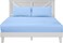 Zen&acirc;&bdquo;&cent; Premium Quality TC 250 Cotton Rich Fitted Sheet Set - Blue, Double