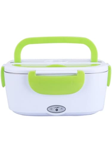 Dubai Gallery Portable Electric Heating Lunch Box Container Green/White 238 X 170 X 108Millimeter