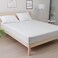 MUSA&Acirc;&reg; Striped Fitted Sheet - Soft, Breathable Cotton with Deep Pockets (White, 160 x 200cm)
