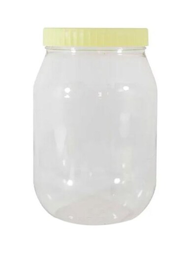 Multipurpose Plastic Container Clear/Yellow 3Liters