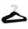 Slim Velvet Non-Slip Suit Hangers, Black, 7-Pack, Space-Saving Closet Hangers for Suits, Jackets, Shirts &amp; Dresses