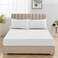 CRAFT Foamcraft&Acirc;&reg; Striped Deep Pocket Fitted Sheet - Wrinkle-Free Microfiber, Elastic Closure for Deep Mattresses, Queen Size