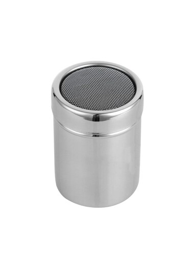 Stainless Steel Coffee Sifter Lid Shaker Silver 350ml