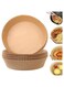 ECVV Air Fryer Disposable Paper Liner, 100PCS Non-stick Disposable Air Fryer Liners, Baking Paper for Air Fryer Oil-proof, Water-proof, Parchment for Baking Roasting Microwave 20CM