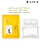 4 Piece Travel Disposable Bedding Set,SMS Material Double People Disposable Bedding Sheets, Sheet for Business Travel Hotel Trip Outdoor Camping, 1 Quilt Covers, 1 Bed Sheet and 2 Pillow Cases