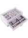 Tjackson Jewelry Storage Case 3 Drawers Transparent Organizer Earring Rings Necklaces Bracelets Display Case
