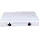 Portable Double Burner Gas Stove with Lid, Enamel Grill, High Flame Efficiency Cooktop