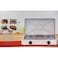 Portable Double Burner Gas Stove with Lid, Enamel Grill, High Flame Efficiency Cooktop
