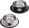 Rapsrk Stainless Steel Cat/Dog Bowls with Rubber Base Non-Slip Kitten/Rabbit/Puppy Dish,Pets Feeder Bowl and Water Bowl