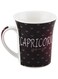 Shallow Porcelain Zodiac Sign Printed Tea/Coffee Mug, Red, 550 g, BD-MUG-CAP