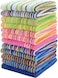 Kitchen Dish Cloths, 100% Cotton Kitchen Hand Towel, Quick Drying Highly Absorbent Tea Towel 12 Pack, Reusable Dish Cleaning Cloth, 8.5 x 8.5 Inches, Multicolor, Random Match
