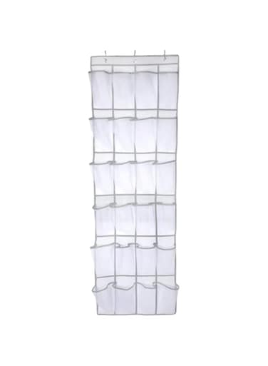Dubai Gallery Hanging Shoe Rack White 48X168X1Centimeter