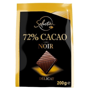 Carrefour Selection Dark Chocolate Mini Squares 72% Cocoa, 198g