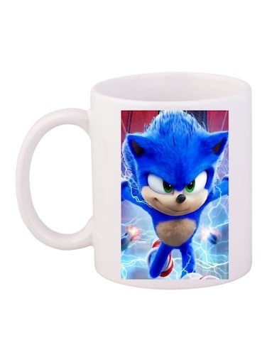 Cartoon Printed Coffee Mug White/Blue/Red