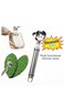 Cactus Peeler Spoon, Stainless Steel Multifunctional Cactus Peeling Knife Tool Sliced Chinese Noodle Cutter for Cooking Kitchen Gadgets.