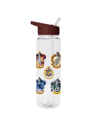 Pyramid Harry Potter Colourful Crest Plastic Drink Bottle, 700 ml Capacity