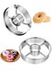 Stainless Steel Donut Cutter, Multi Purpose Doughnuts Cutter with Center, Donut Hole Cutters, Baking Tools for Mousse Bagels Cookie Biscuits