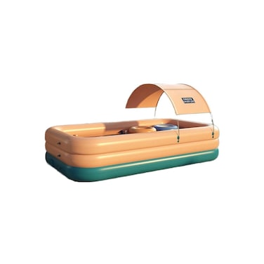 Automatic Foldable PVC Inflatable Pool with Canopy &ndash; Indoor &amp; Outdoor Family Swimming Fun