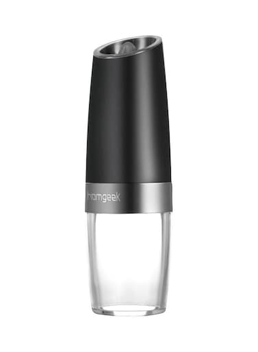 Gravity Electric Salt And Pepper Mil Black/Clear/Grey 20.2x6.3cm