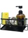 Freihouse Kitchen Sink Caddy, Sponge Holder for Kitchen Sink, Kitchen Sink Organzier and Storage, Rustproof Carbon steel Kitchen Sink Accessories