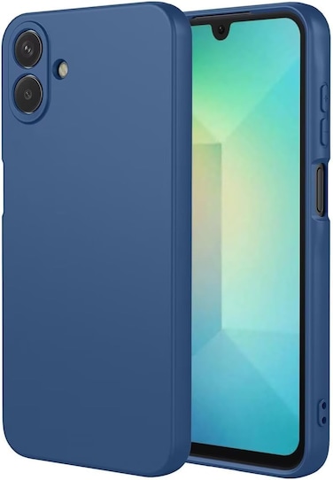Liquid Silicone Back Cover Case for Samsung Galaxy A07 5G,  Soft Micro-Fibre Lining Inside  Camera Protection Bump   Shockproof Back Cover Case for Samsung A07 5G (Blue)