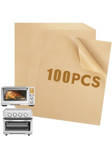 Pcs 12"x 16" Parchment Paper Sheets, No-Stick &amp; No-Leak Unbleached Baking Paper, Baking paper Sheets for Oven, Air Fryer, Microwave,Cookies