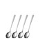 Soup Spoons, 4-Piece Hammered Round Spoons,SUS 304 Stainless Steel Bouillion spoons