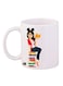 Durable Heat-Resistant Thick Wall Designed Ergonomic Handled Disney Printed Mug White/Yellow/Black