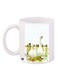 Ducks Printed Coffee Mug 325ml White/Green/Yellow 11ounce