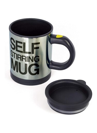 Automatic Stainless Steel Coffee Mixing Blender Self Stirring Mug (Plastic Interior) (Multicolor)
