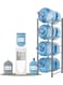 5 Gallon Water Jug Holder, 4 Tier Water Bottle Stand, Heavy Duty Water Dispenser Rack with 4 Slots for Gallon Jugs, Detachable Water Storage Shelf Organizer for Home Living Room Office