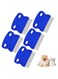 NALACAL 5 Pack Flea Lice Comb, Stainless Steel Dog Cat Grooming Combs with Rounded Teeth, Professional Pet Tear Stain Remover, Dematting Tool for Small, Medium &amp; Large Pets