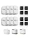 8 Packs Replacement Filters cat Water Fountain PLWF005, 4 Months Set of Replacement Filters for Ultra Quiet Pet Water Fountain (8 Packs),Light White